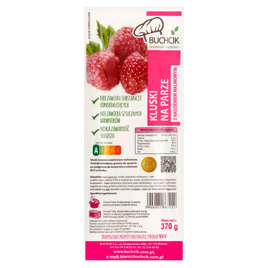 Buchcik Kluski na parze z nadzieniem malinowym 370 g